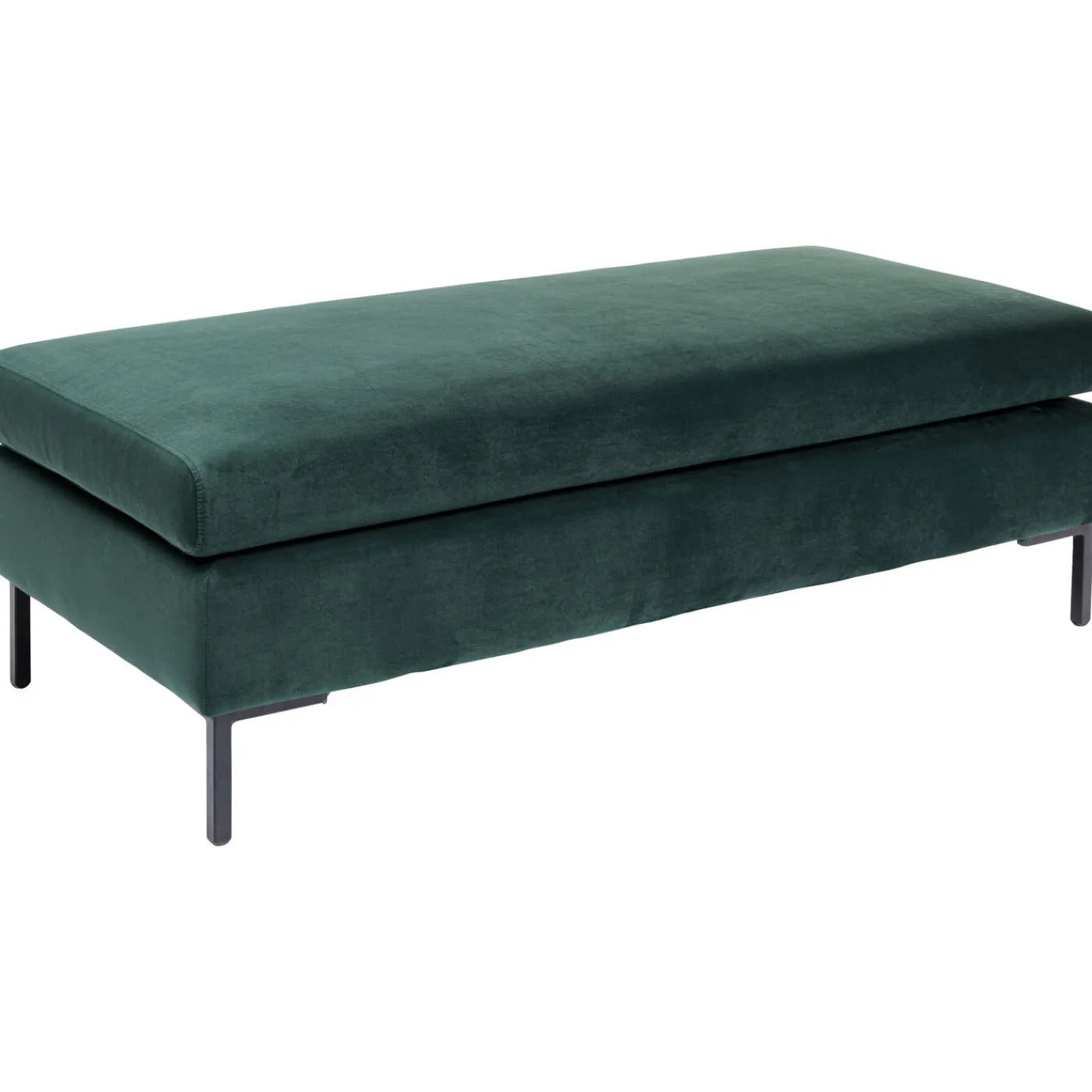 KARE Design Tabouret Gianni Velours Vert Fonce