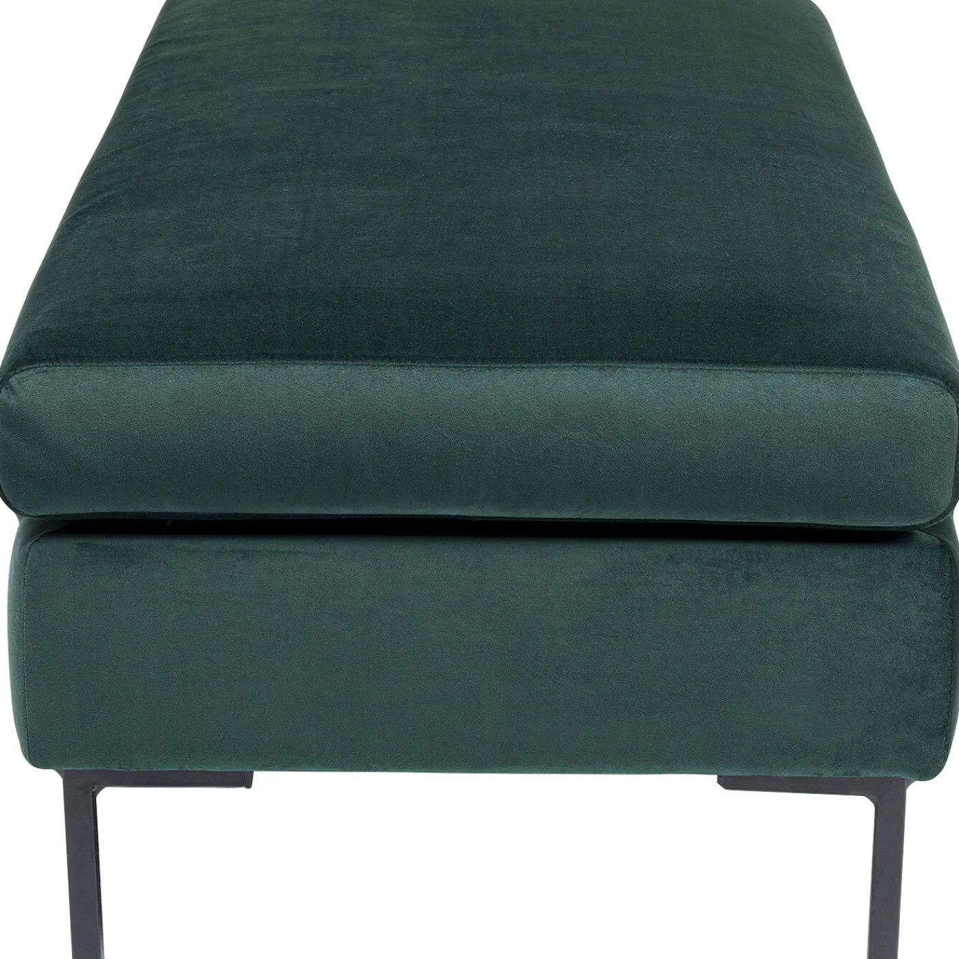 KARE Design Tabouret Gianni Velours Vert Fonce