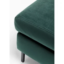 KARE Design Tabouret Gianni Velours Vert Fonce