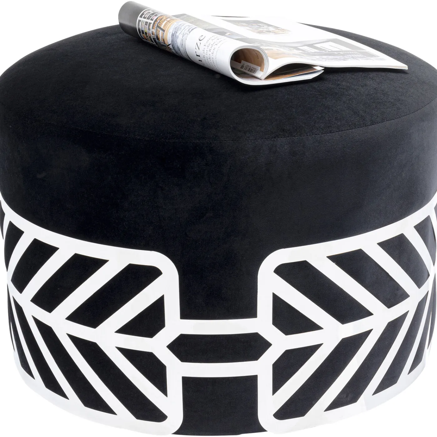 KARE Design Tabouret Jenna Noir O61Cm