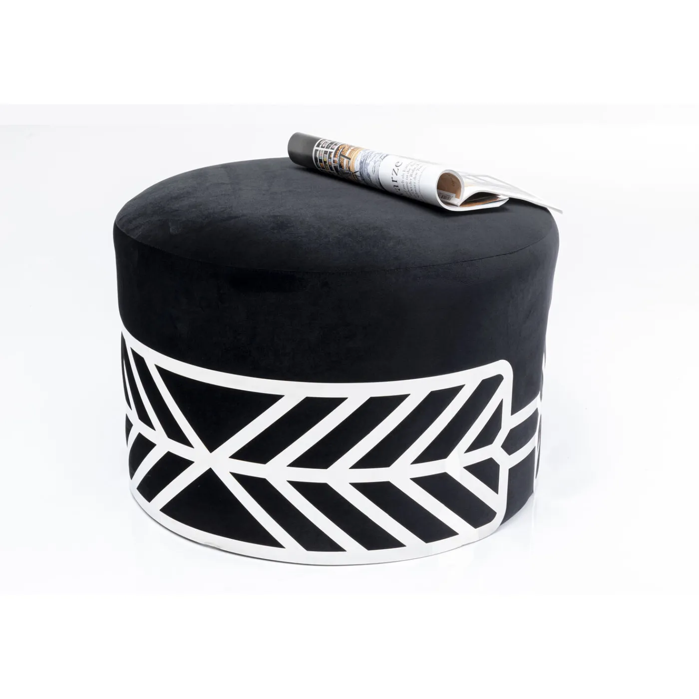 KARE Design Tabouret Jenna Noir O61Cm