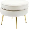 KARE Design Tabouret Water Lily Beige O50Cm