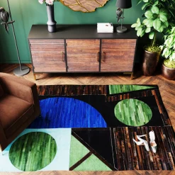 KARE Design Tapis En Cuir Shifted 170X240Cm