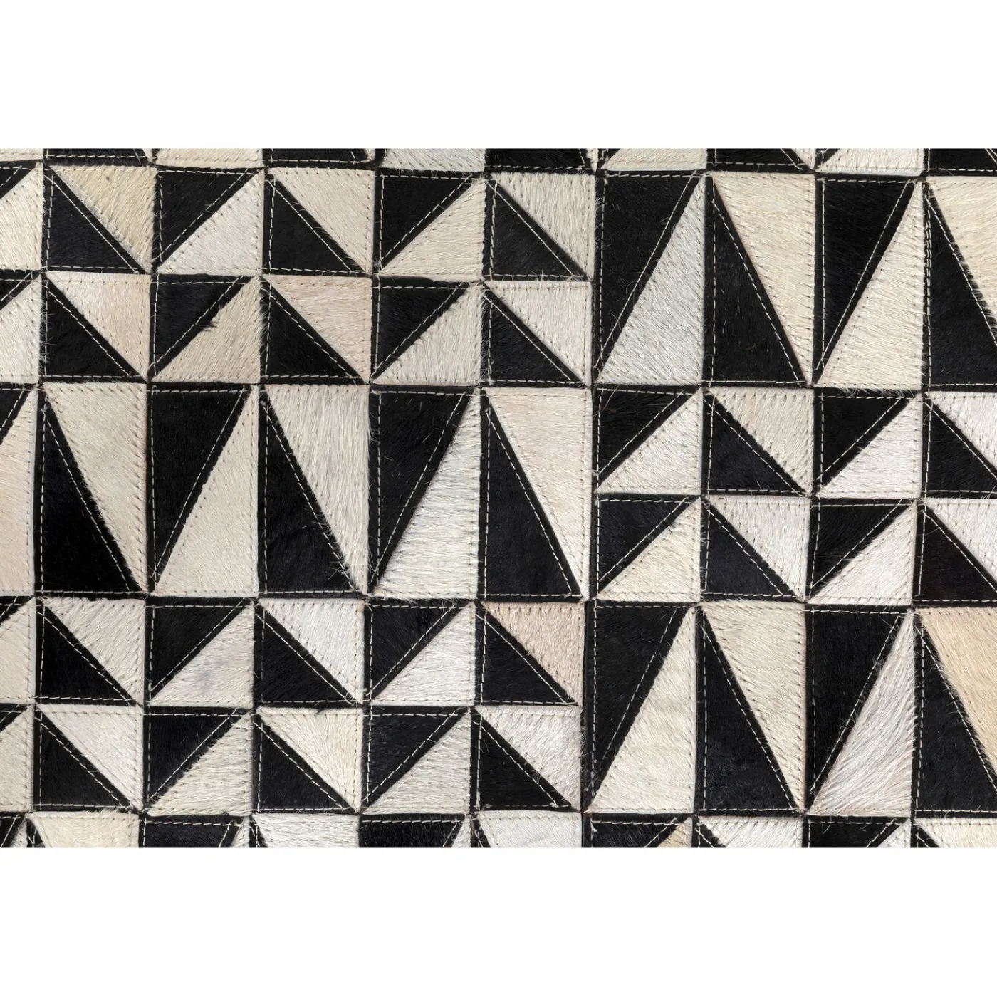 KARE Design Tapis En Cuir Zigzag 170X240Cm