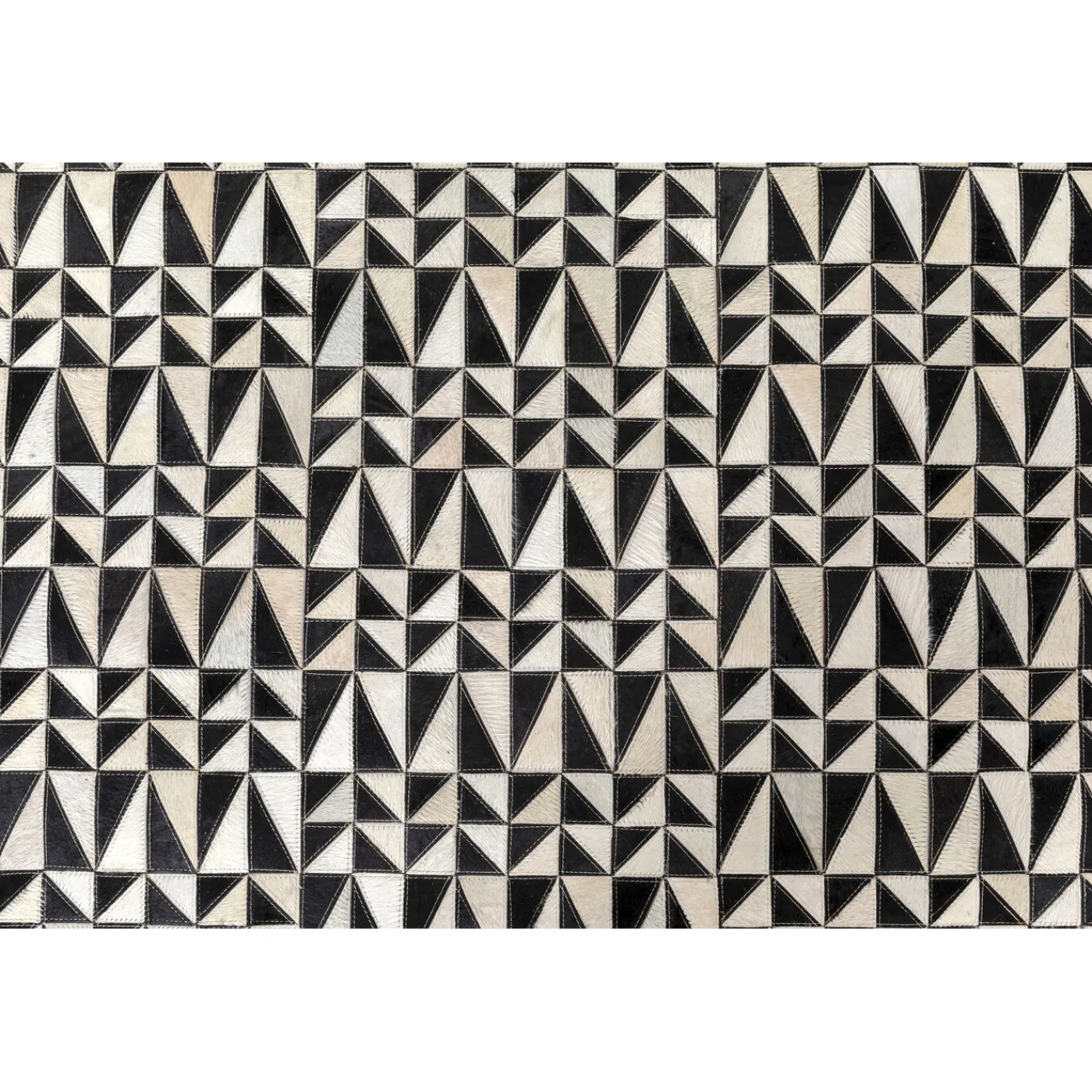 KARE Design Tapis En Cuir Zigzag 170X240Cm