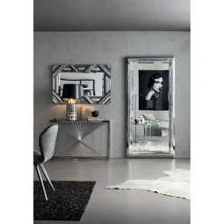 KARE Design Tapis Hide Acis Wash Silver 214X246Cm