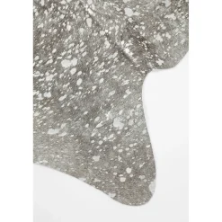 KARE Design Tapis Hide Acis Wash Silver 214X246Cm