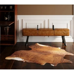 KARE Design Tapis Hide Noir-Marron 232X255Cm