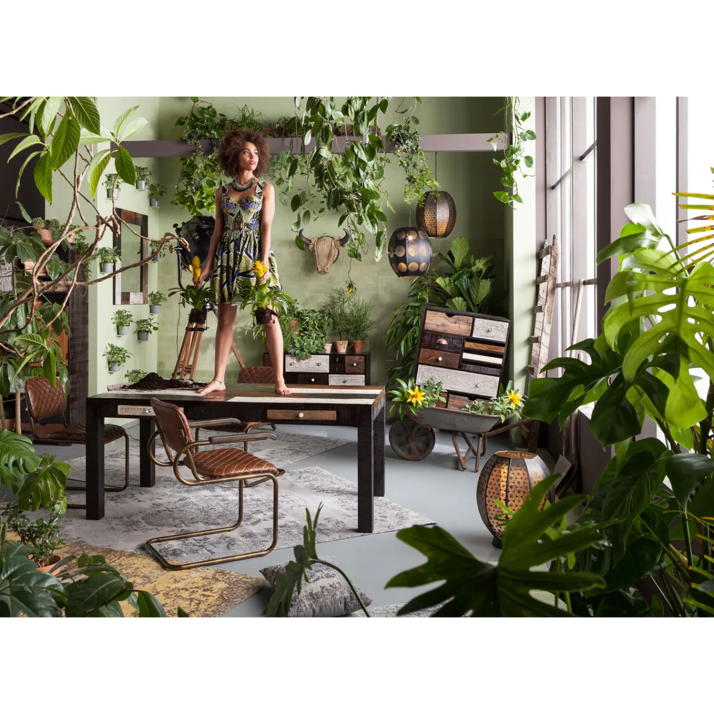 KARE Design Tapis Kelim Pop Gris 170X240Cm