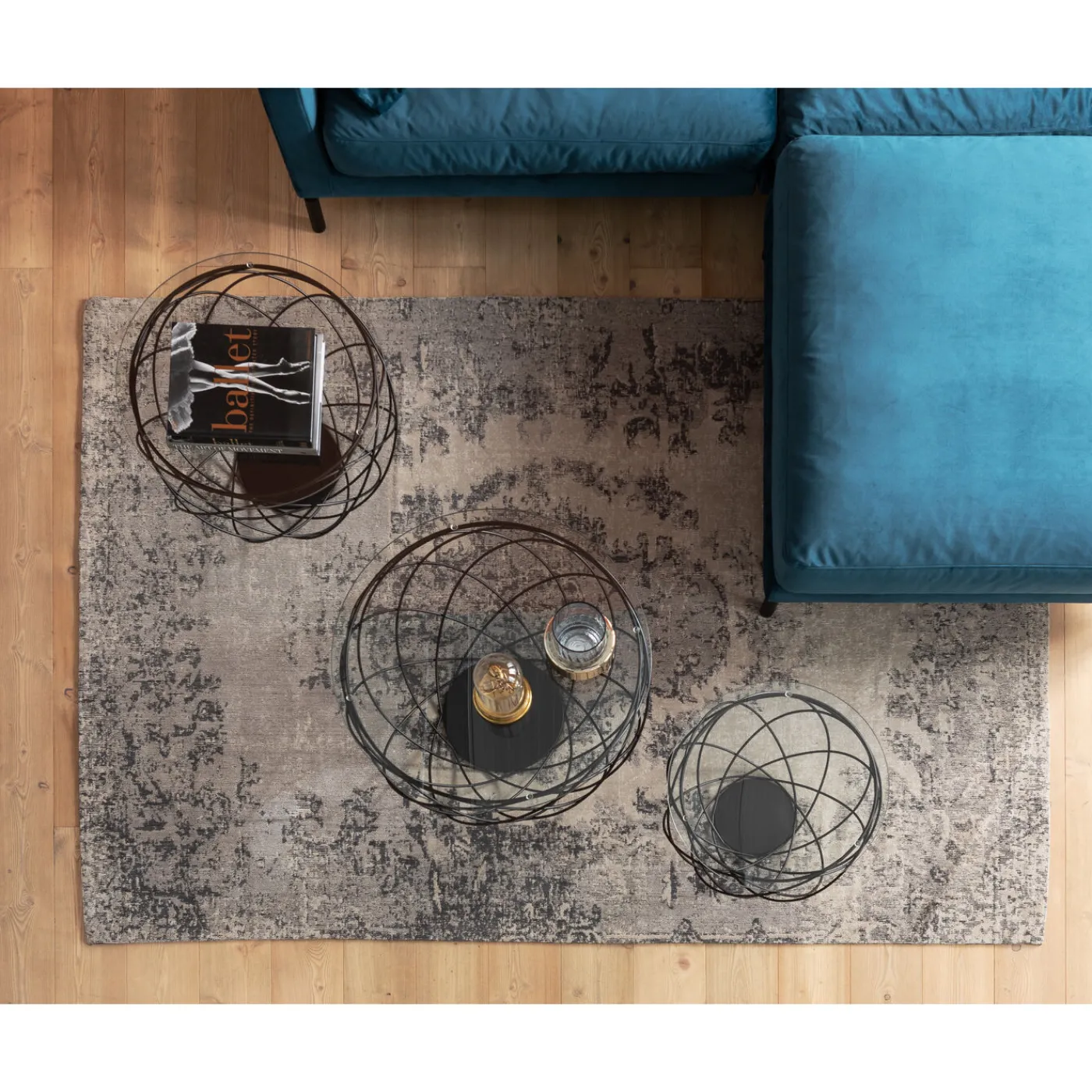 KARE Design Tapis Kelim Pop Gris 170X240Cm