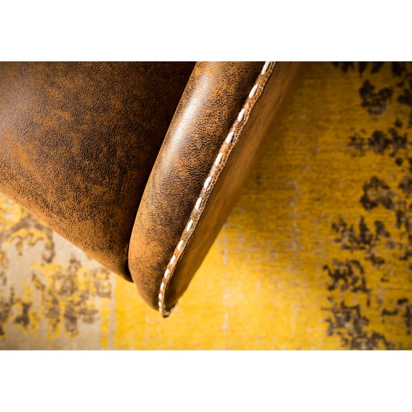 KARE Design Tapis Kelim Pop Jaune 170X240Cm