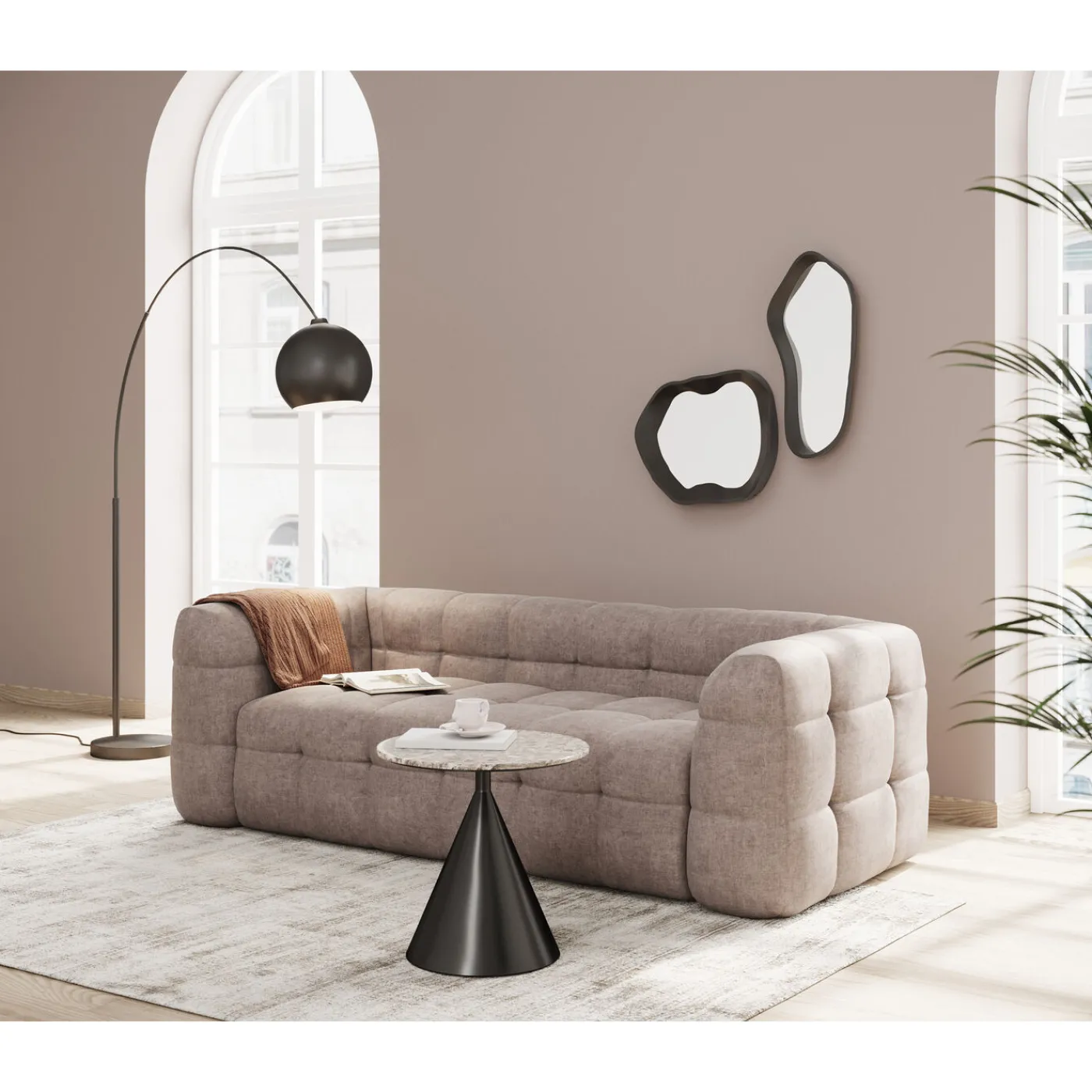 KARE Design Tapis Seaburry Gris 200X300Cm