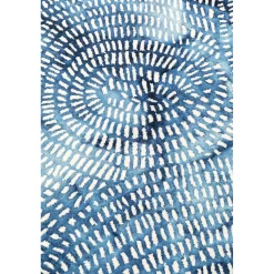 KARE Design Tapis Stamp Bleu 200X300Cm