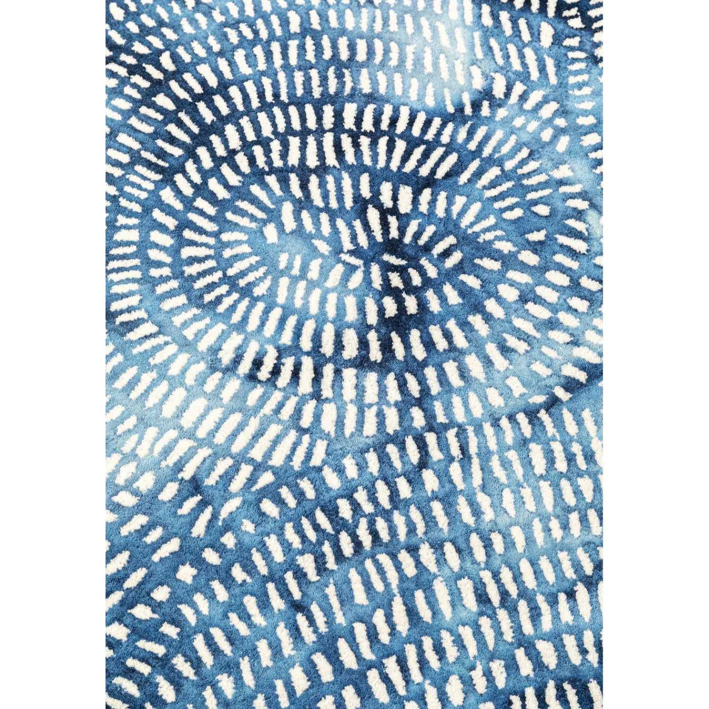 KARE Design Tapis Stamp Bleu 170X240Cm