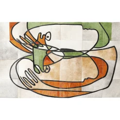 KARE Design Tapis Thoughts Faces 170X240Cm