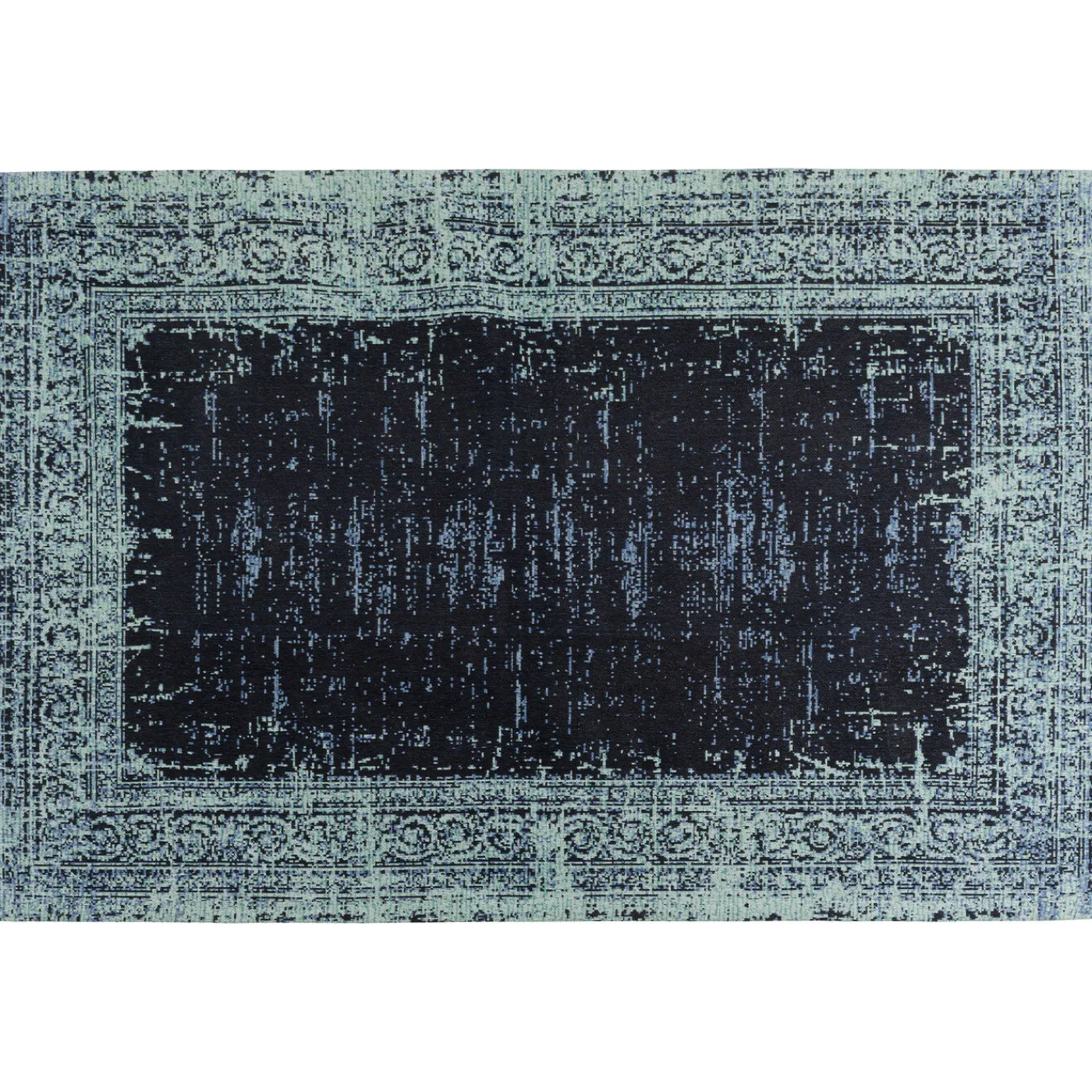 KARE Design Tapis Vintage Deep Sea Bleu 170X240Cm