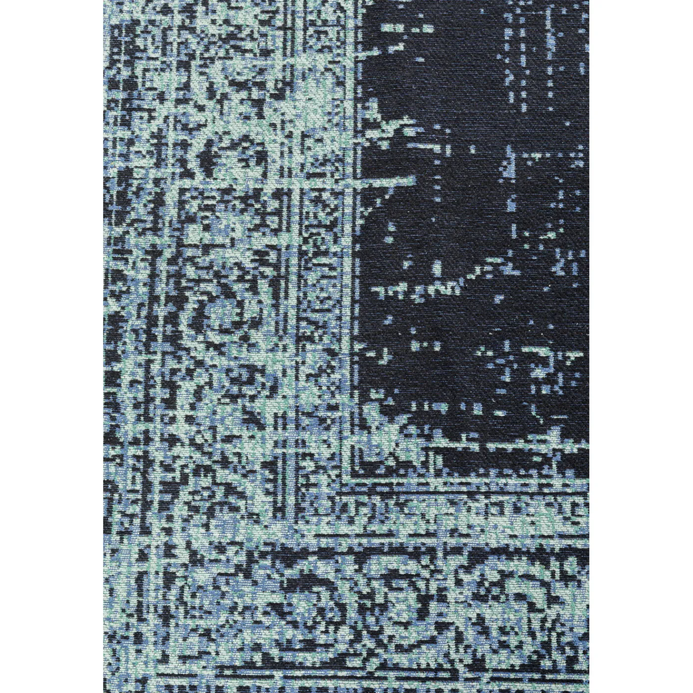 KARE Design Tapis Vintage Deep Sea Bleu 170X240Cm