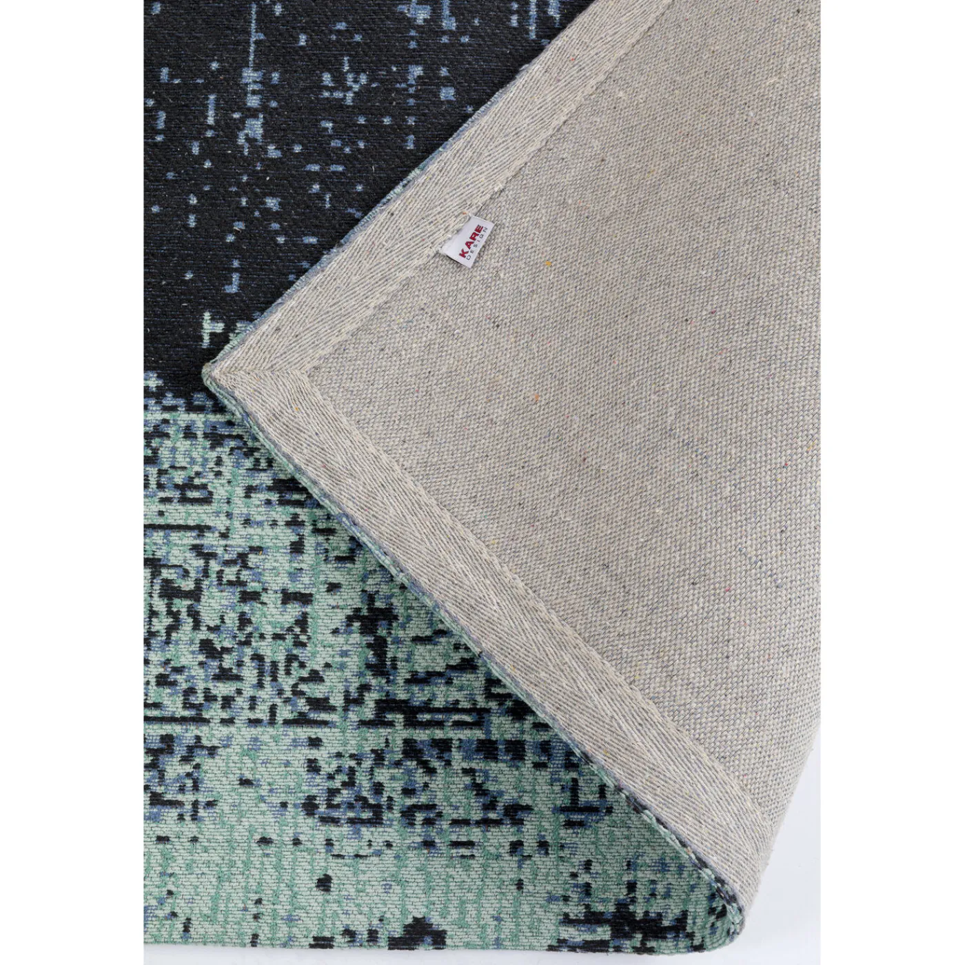 KARE Design Tapis Vintage Deep Sea Bleu 170X240Cm