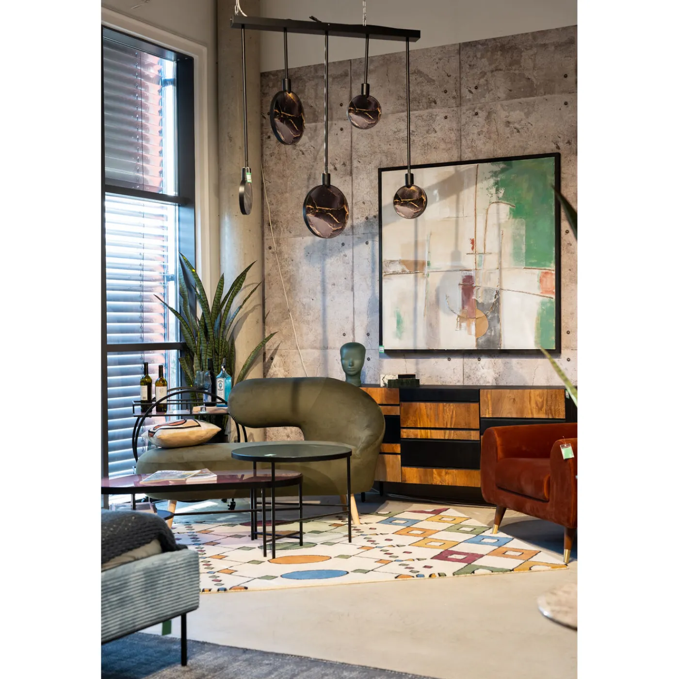 KARE Design Tea Cart Rainbow Rond