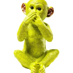 KARE Design Tirelire Monkey Iwazaru Citron Vert