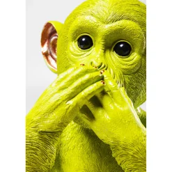 KARE Design Tirelire Monkey Iwazaru Citron Vert