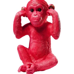 KARE Design Tirelire Monkey Kikazaru Rouge