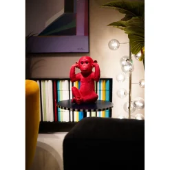 KARE Design Tirelire Monkey Kikazaru Rouge