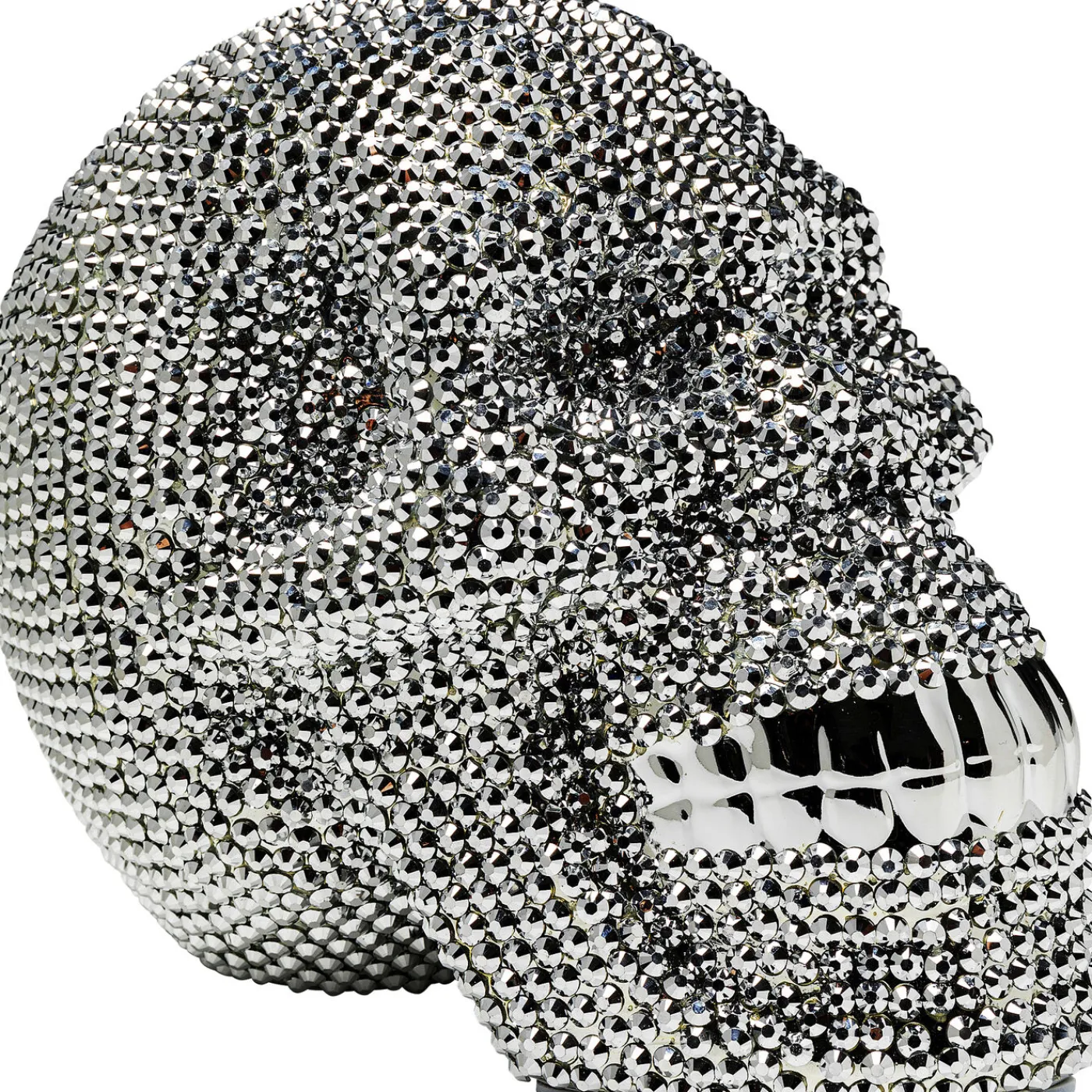 KARE Design Tirelire Skull Crystal Argentee