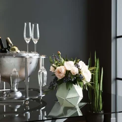 KARE Design Vase Art Pastel Argente 14Cm