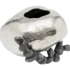KARE Design Vase Art Stones Argente 21Cm