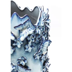 KARE Design Vase Butterflies Bleu Clair 50Cm