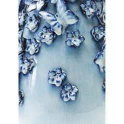 KARE Design Vase Butterflies Bleu Clair 35Cm