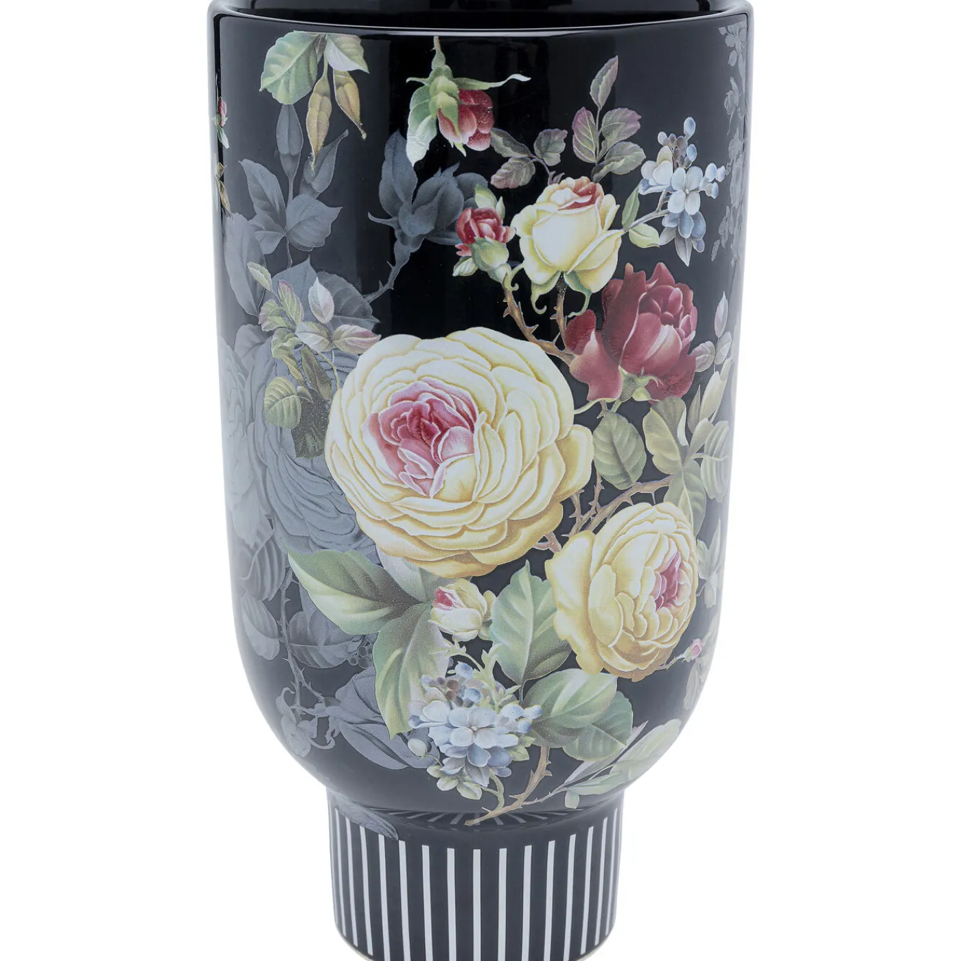 KARE Design Vase Décoratif Rose Magic Noir 27Cm