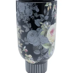 KARE Design Vase Décoratif Rose Magic Noir 27Cm