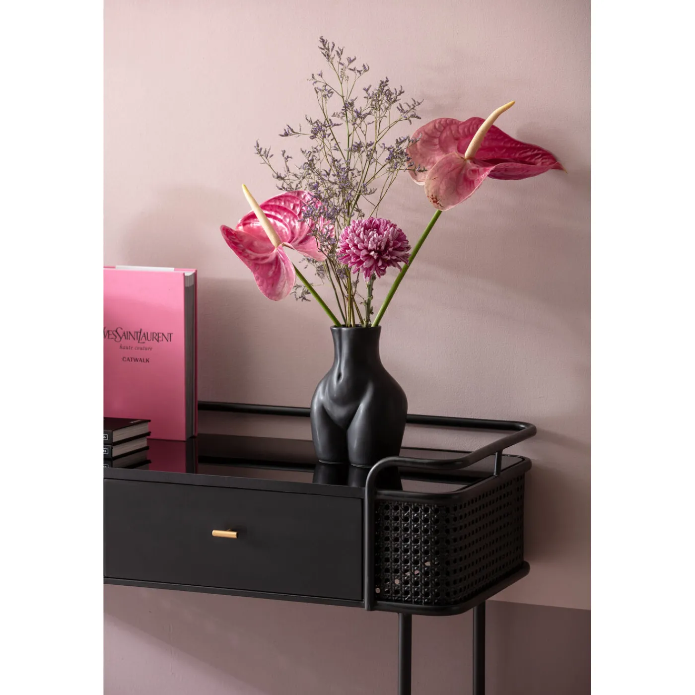 KARE Design Vase Donna Noir 22Cm