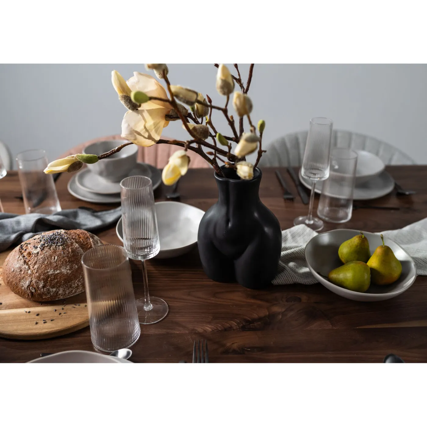 KARE Design Vase Donna Noir 22Cm