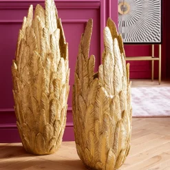 KARE Design Vase Feathers Dore 80