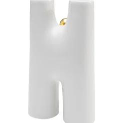 KARE Design Vase Funny Teeth Blanc 16Cm