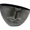 KARE Design Vase Half Face Anthracite 31Cm