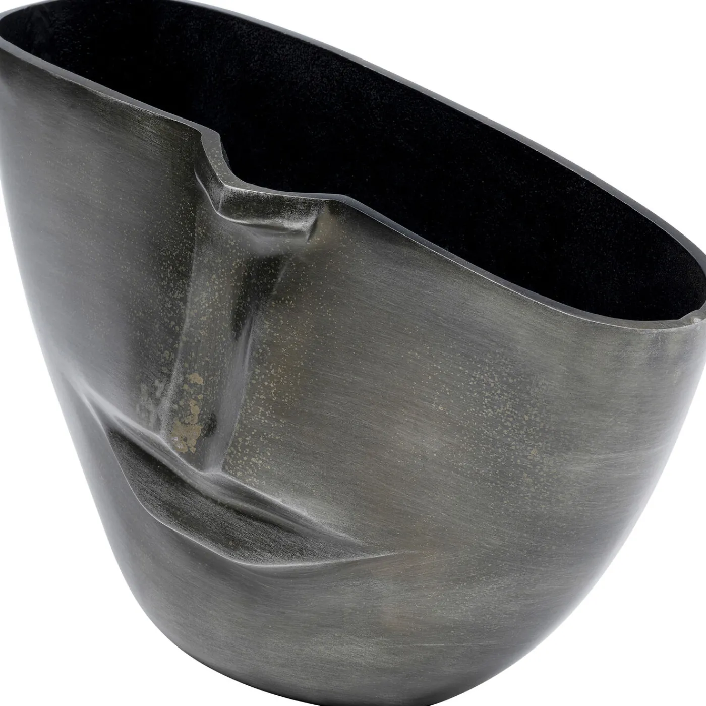 KARE Design Vase Half Face Anthracite 31Cm