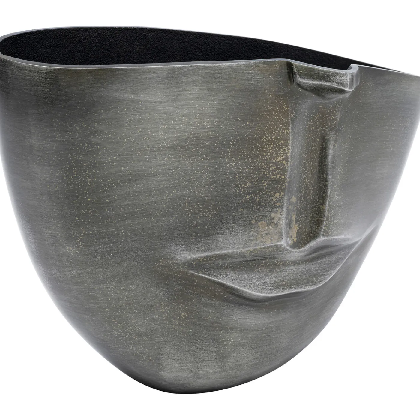 KARE Design Vase Half Face Anthracite 31Cm