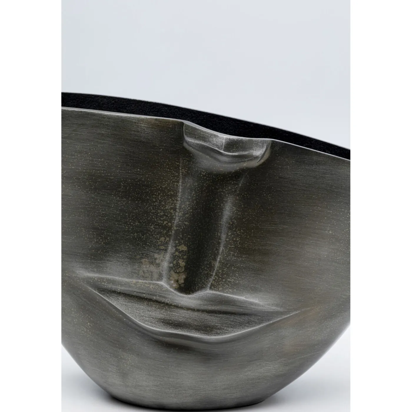 KARE Design Vase Half Face Anthracite 31Cm