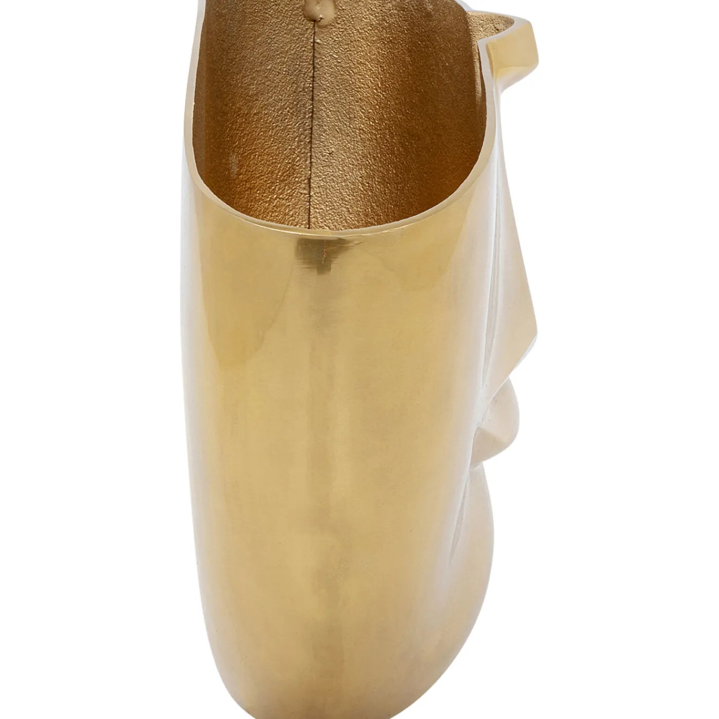 KARE Design Vase Half Face Dore 46Cm