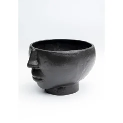 KARE Design Vase Half Face Noir 23Cm