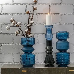 KARE Design Vase Marvelous Duo Bleu 42Cm