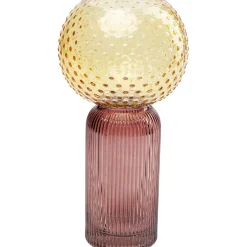 KARE Design Vase Marvelous Duo Jaune Violet 31Cm