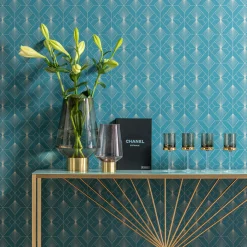 KARE Design Vase Noble Ring Violet 26Cm