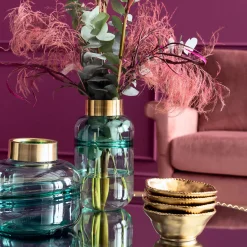 KARE Design Vase Positano Belly Vert 28Cm