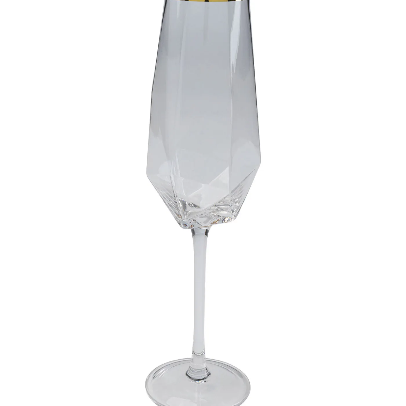 KARE Design Verre À Champagne Diamond Gold Rim