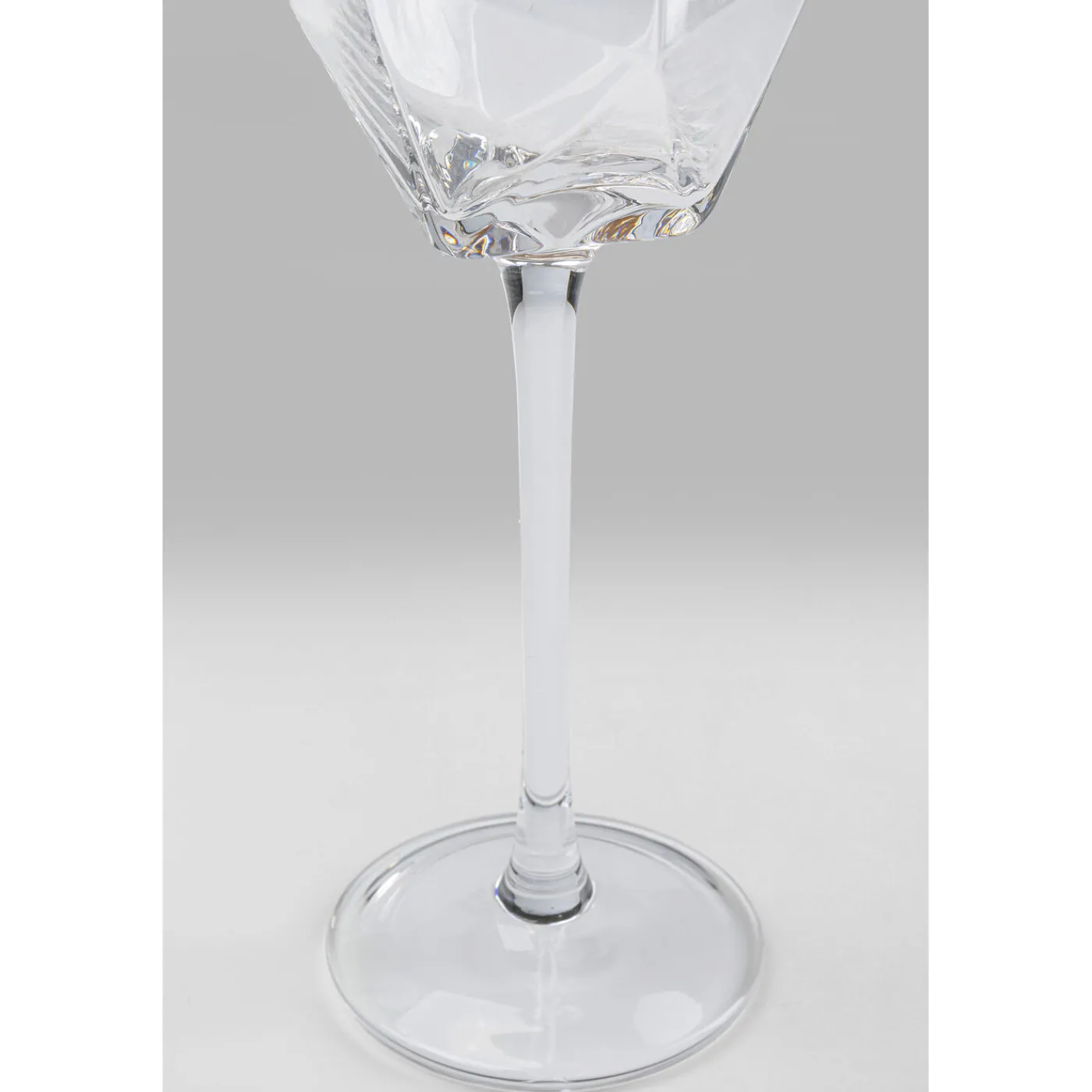 KARE Design Verre À Champagne Diamond Gold Rim